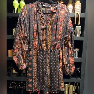 Zara paisley dress (small) $40